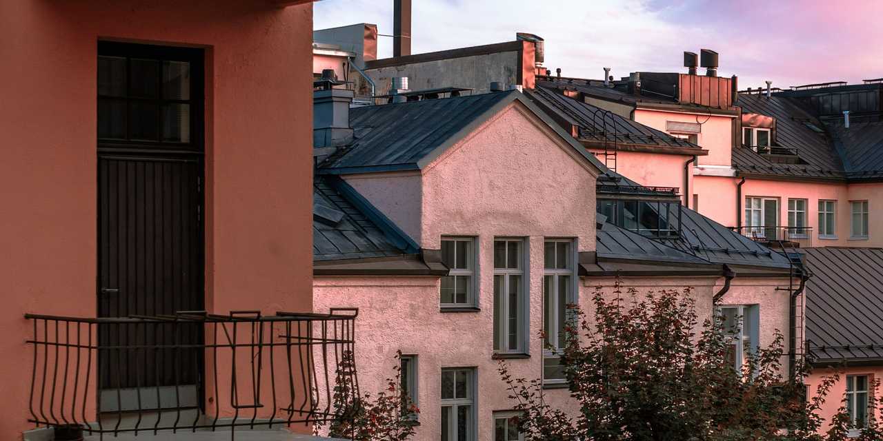 Rakennuksia Helsingissä. 