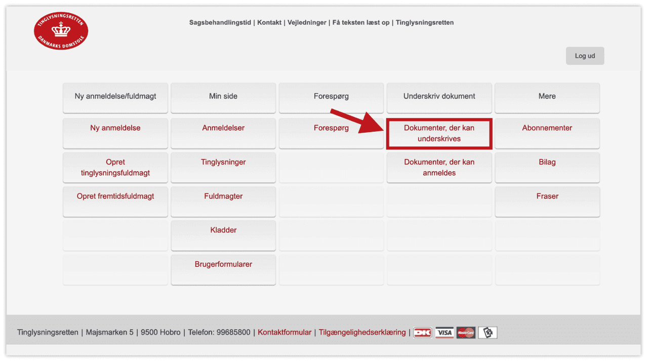 Underskrive dokument