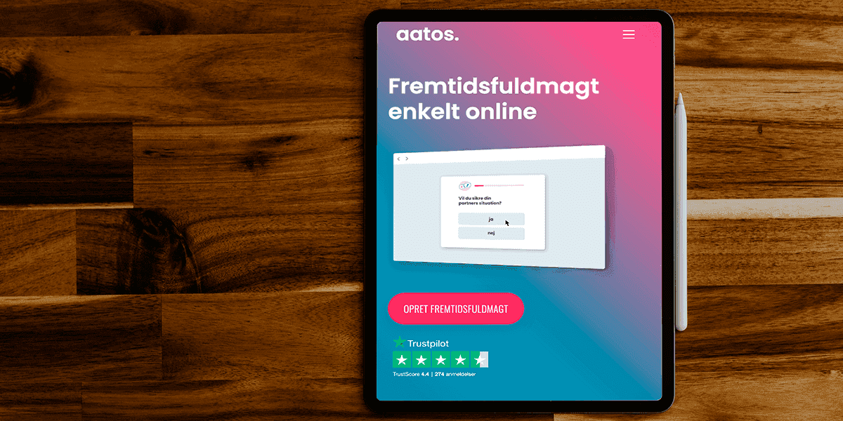 Fremtidsfuldmagt iPad